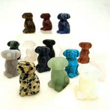 Gemstone Dog Hand Carved