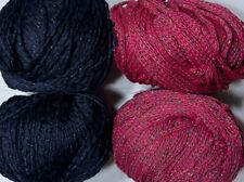 Job lot knitting yarn wool 4x Ball ICE YARN & SCHOELLER WOLLE Sparkle Yarn KL343