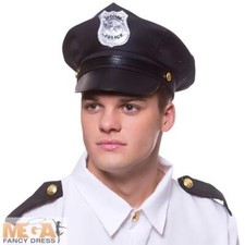 Police Cop Hat Adult Fancy