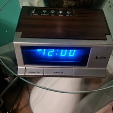 Vintage Retro 80s Acctim Digital Electronic Alarm Clock Bedside  (F1)