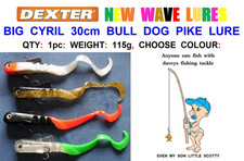 BIG CYRIL LARGE30cm BULL DOG PIKE LURE SOFT BAIT JIG HEAD RAPALA STRIKE PRO TYPE