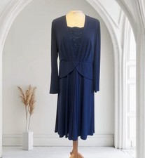 Eastex Navy Midis Dress Size