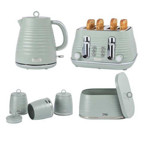 Salter ripple sage kitchen set - kitchen,