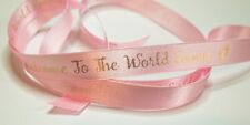 Baby Shower 15mm Personalised Printed Ribbon New Baby Ribbon