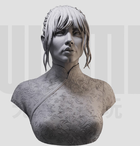 Resin figure bust - bust, lady