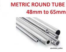 Aluminium round tube - round,