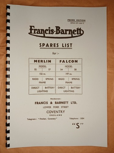 Francis barnett merlin 122cc - francis,