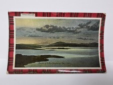 Vintage Clan MacGregor Tartan Postcard Sound of Mull and Shepherd’s Hat Oban