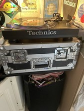 Two Record Decks In Flight Cases NOT TECHNICS look like technics 1210s 