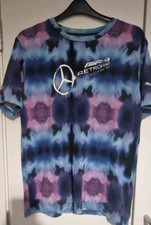 Mercedes Benz AMG Petronas Puma Tie Dye T Shirt Size Euro Small