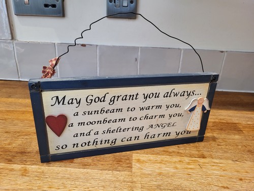 Religious wooden hanging wall - hanging,
