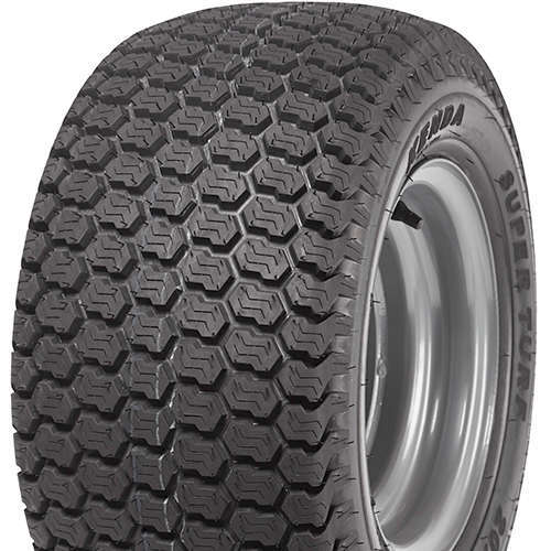 Ride mower tyre - on,