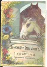 1881 Trade Card - 2 Horse