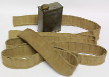 WW2 Vickers 303 MG Oil Bottle & Cloth Fabric Canvas Ammo Belt Bren Lee Enfield