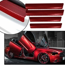 4pcs Car Accessories 3D Carbon