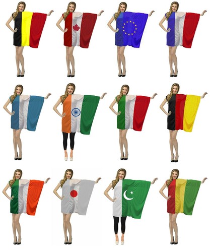 Adults world national flag - world,
