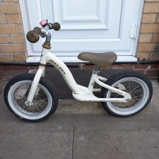 Janod Bikloon Balance Bike – White Metal Frame – Kids Ride-On – Used Condition