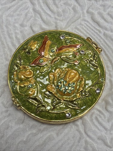 Vintage clear green - green, swarovski