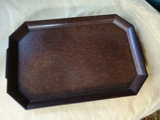 VINTAGE SMALL ART DECO BROWN BAKELITE TRAY MADE IN ENGLAND C1940