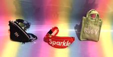 Rainbow High Doll BAG BUNDLE x3 Mini Studio Ruby Bum Bag Jade Tote Skyler Design