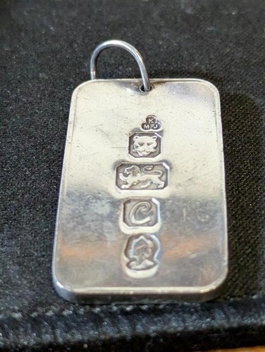 Vintage flat shape sterling - flat,