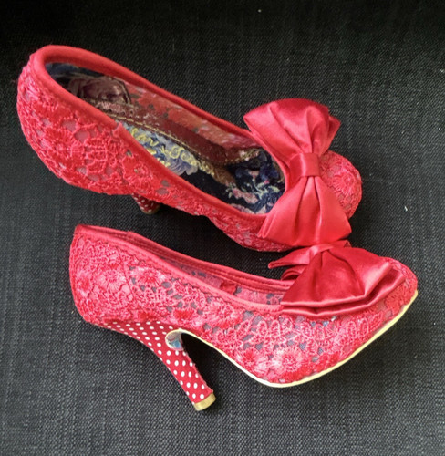 Irregular choice red polka - irregular, dot