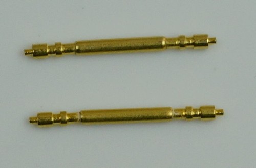 Set gold spring bars for - 2x,