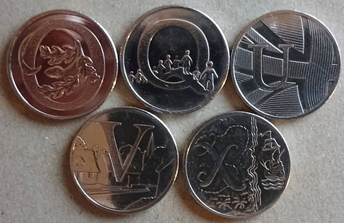2018 alphabet 10p coins - 2018, 5x