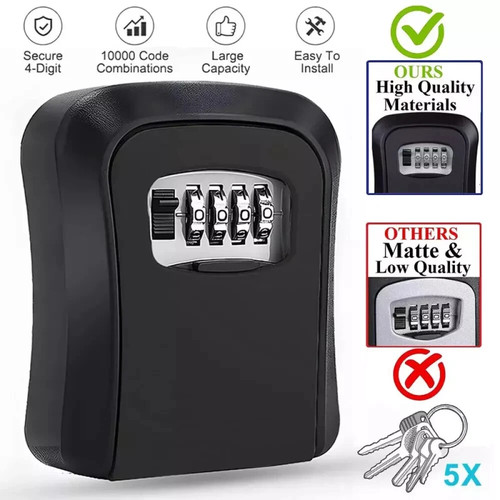 Wall mounted key safe - mounted,