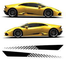 Side Stripe Decals Sticker Exact Bubble Free Vinyl Fits for Lamborghini Huracan