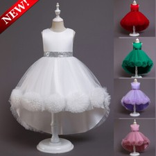 Flower Girl Princess Dresses Party Wedding Bridesmaid Formal Gown Kid Maxi Dress