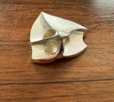 Vintage Lapponia 925 Brooch Labyrinth Weckström Finland Brutalist Man f. Mercury