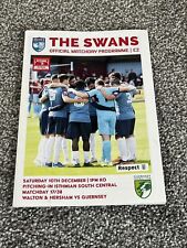 Walton & Hersham V Guernsey 10th December 2022 Non League Football Programme 