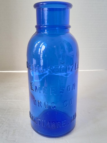 Antique bromo seltzer bottle - bromo,