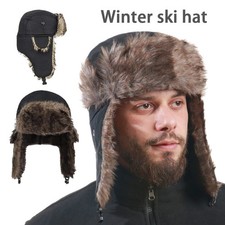 Winter Earflap Warm Hat Mens