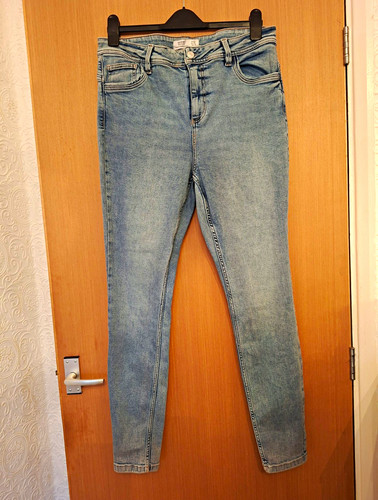 Women blue jeans - jeans, mid
