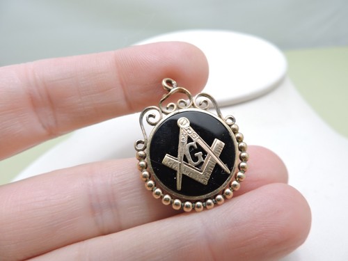 Vintage 10k gold masonic - gold, &
