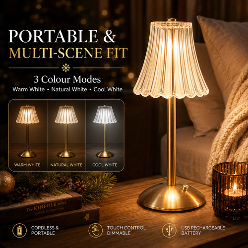 Cordless crystal table - cordless,