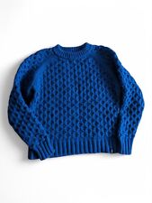 Finisterre - Royal Blue Jumper 80% Merino Wool - UK 8