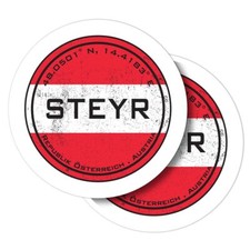 2x Vinyl Stickers Steyr