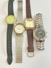 Lot of Four Vintage Men’s Wristwatches – For Collectors or Spares or Repair.