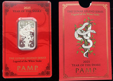 🐍 2025 PAMP Suisse Lunar Legend Series – 10g Silver .999