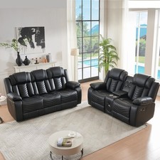 2 Piece Manual Recliner Sofa