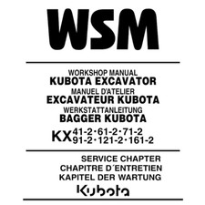 Workshop Manual for Kubota