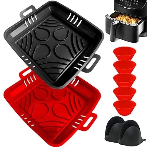 22cm silicone air fryer - 22cm,