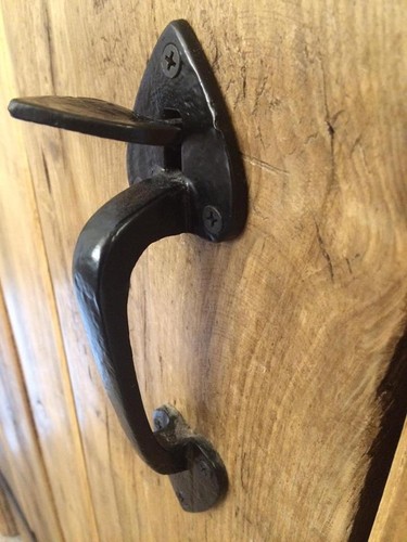 Black cast iron ironmongery - iron,