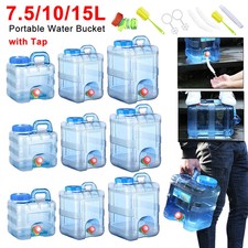 Drinking Water Container Spigot Leakproof Camping Tank Large Capacity Storage