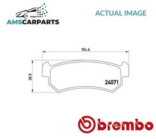 BRAKE PADS SET BRAKING PAD