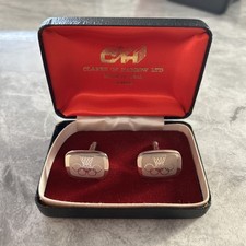 Vintage Silver Tone Cuff links