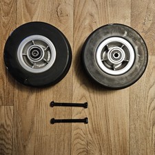 Pride Jazzy 600ES Front solid castor wheels pair electric mobility wheelchair 